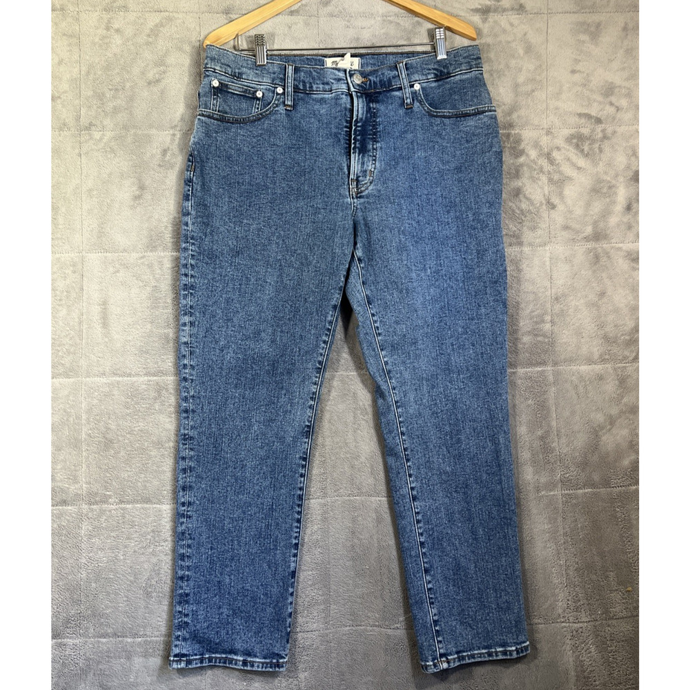 Madewell Jeans Womens 31 Mid Rise Perfect Vintage Medium Wash Blue Stretch Denim